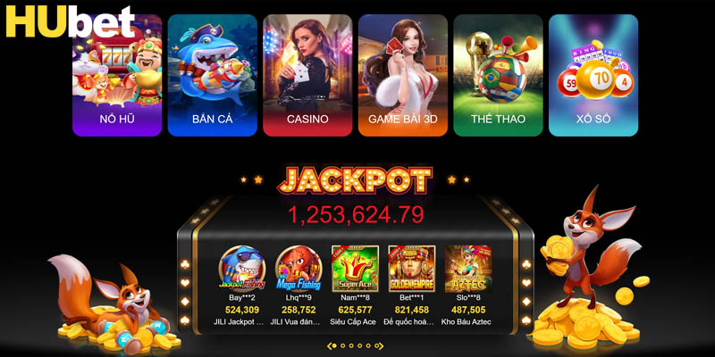 Hubet sở hữu kho game chất lượng cao, đa dạng đến từ nhà phát triển hàng đầu